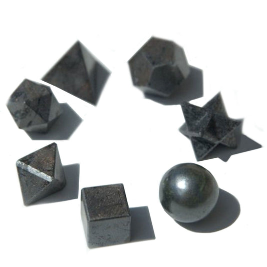 Set Geométrico de 7 Piezas en Ágata