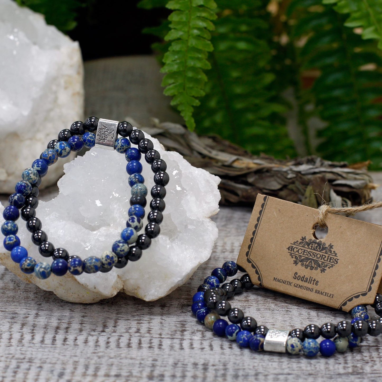 Pulsera de Piedras Magnéticas – Sodalita