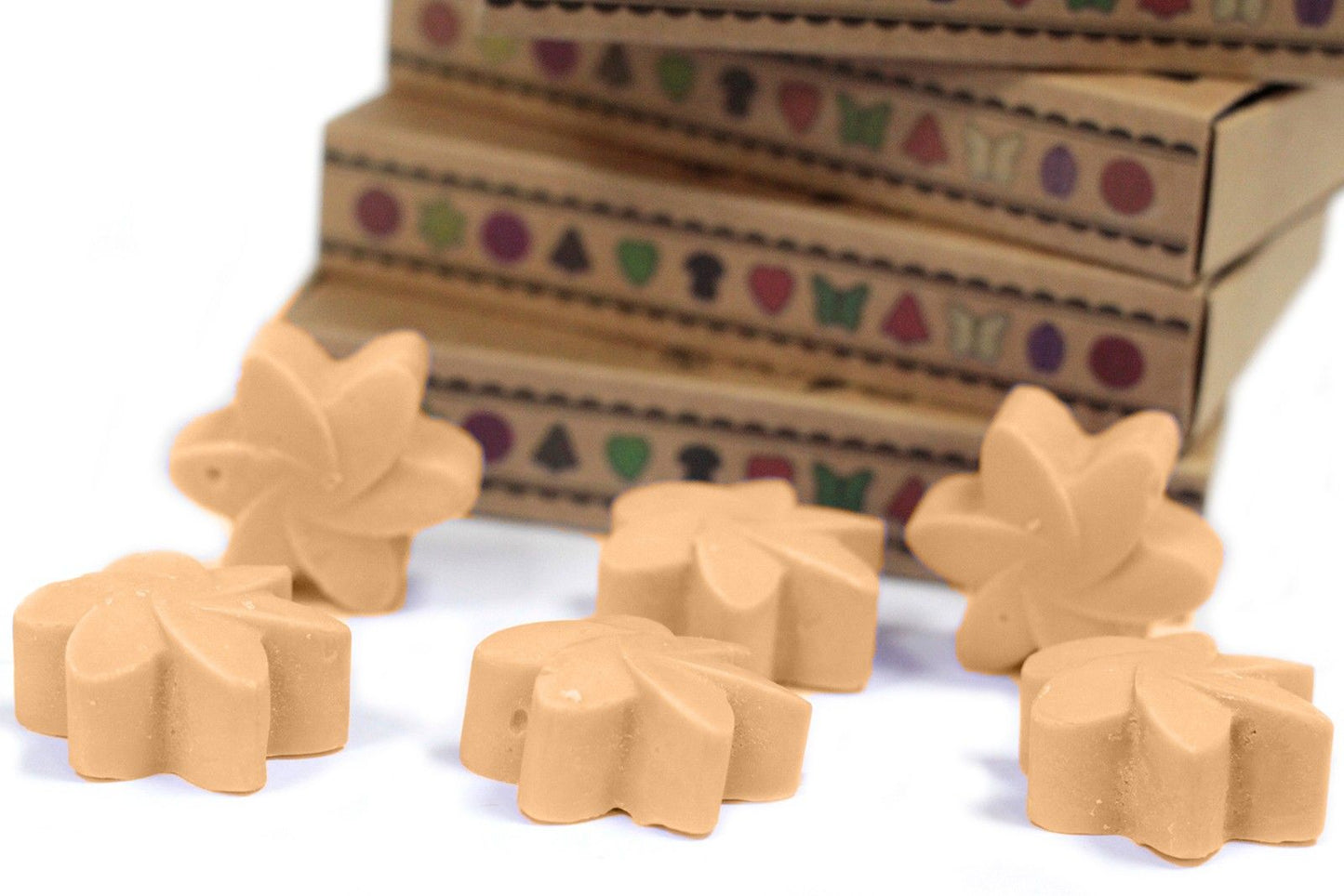 Caja de 6 ceras de soja aromáticas Jazmín – Aroma floral intenso