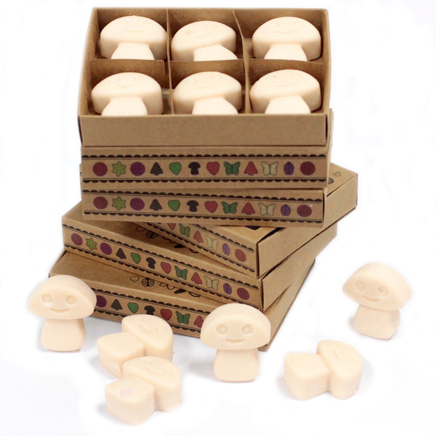 Caja de 6 Ceras de Soja – Nuez Moscada y Vainilla