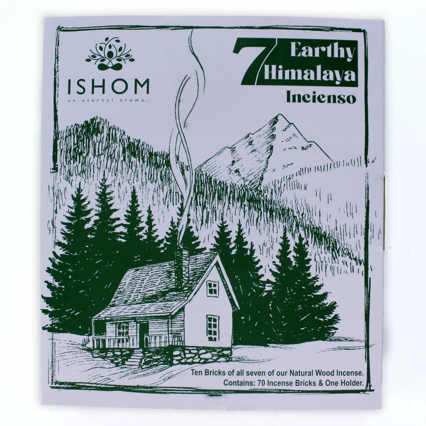 Set de Exhibición de Inciensos Naturales del Himalaya con Quemador – 7 Aromas Botánicos