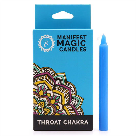Velas Manifest Azules – Pack de 12 | Chakra Garganta