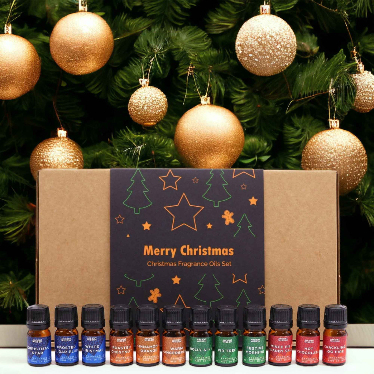Set de 12 Aceites Aromáticos de Navidad – Delicias Festivas