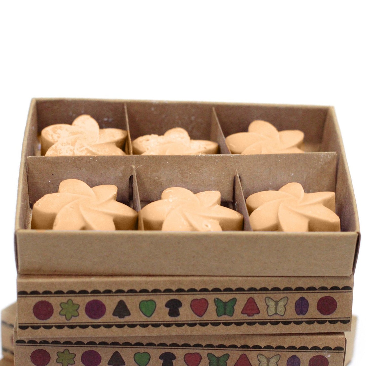 Caja de 6 ceras de soja aromáticas Jazmín – Aroma floral intenso