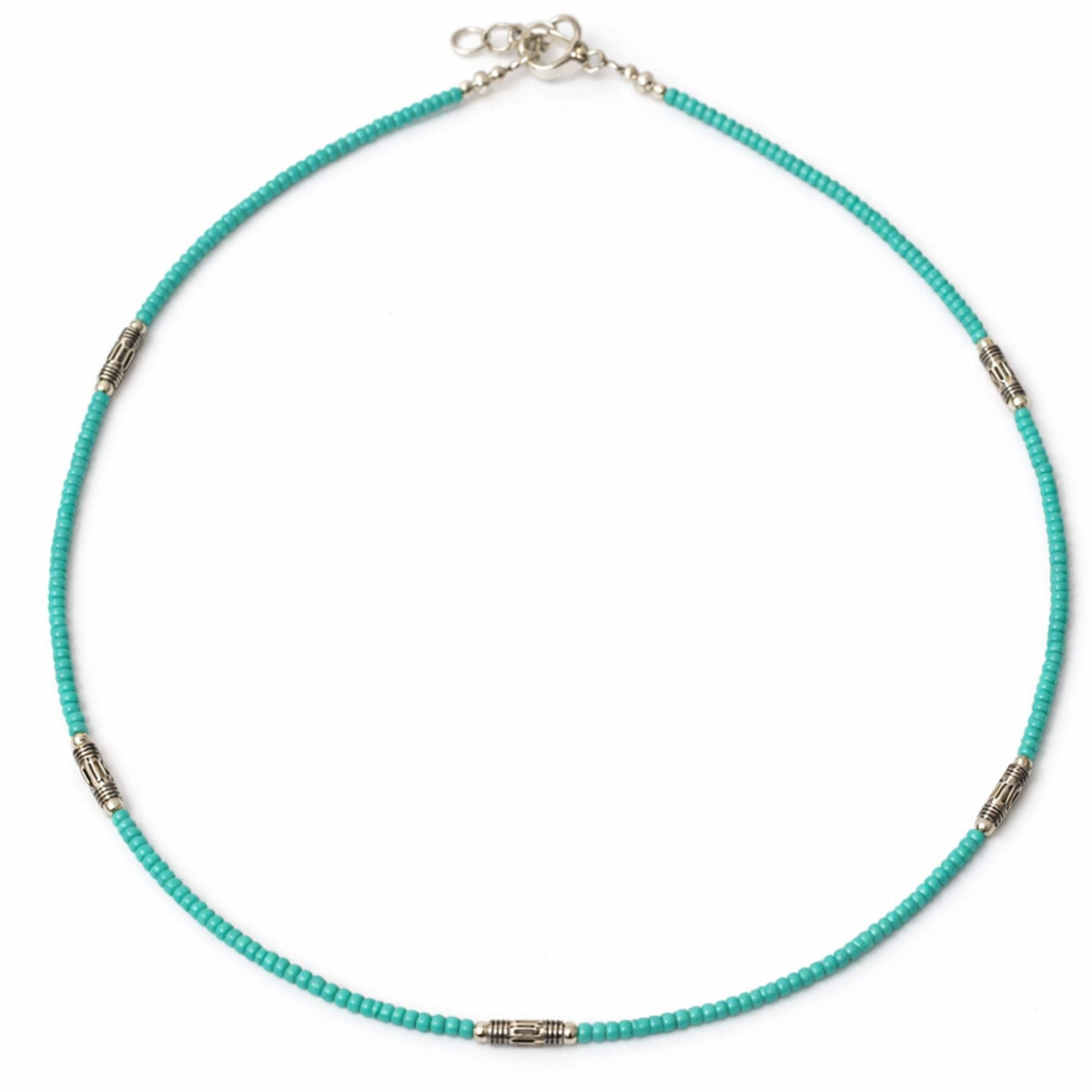 Collar Nepalí de Gemas Extrafinas – Turquesa y Lágrima