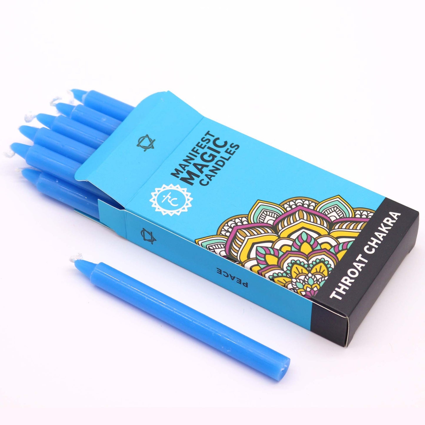Velas Manifest Azules – Pack de 12 | Chakra Garganta