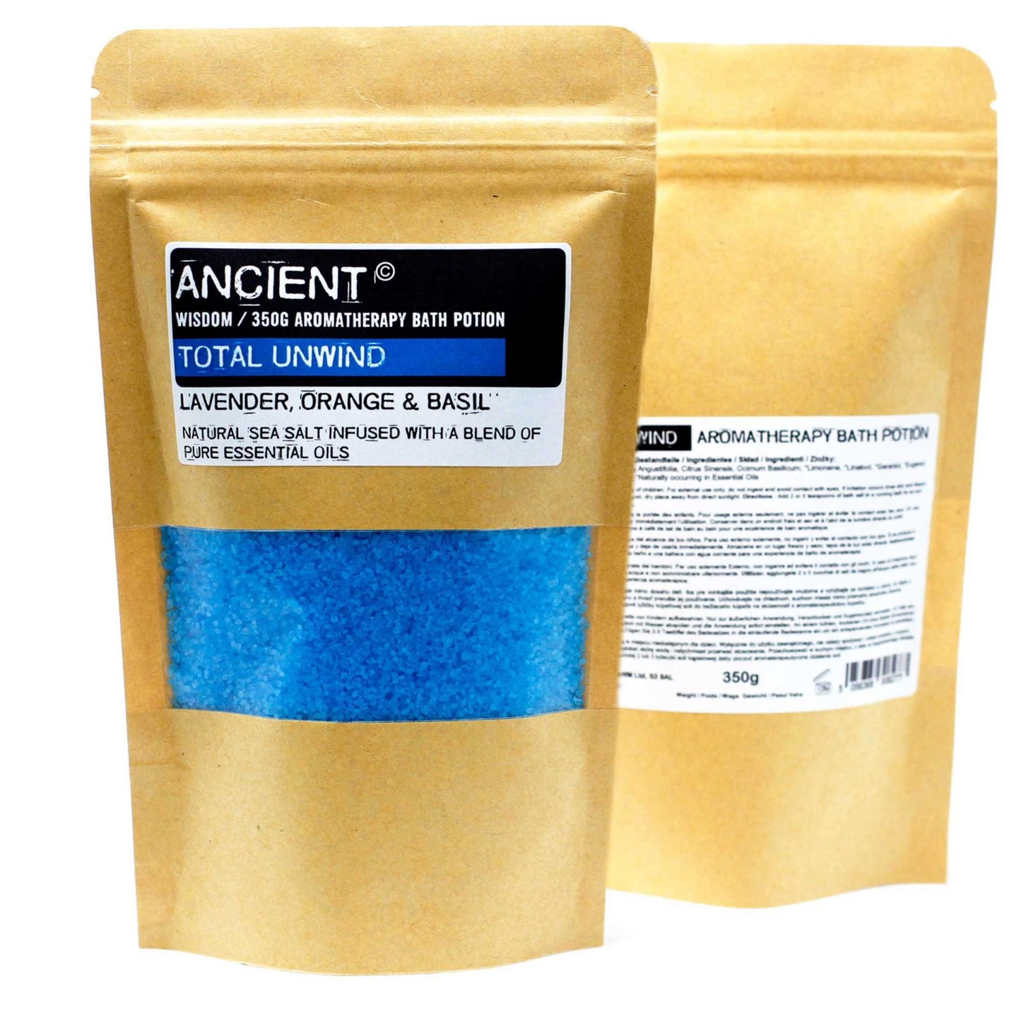 Sales de Baño en Bolsa de Papel 350 g – Descanso Total con Lavanda y Cítricos