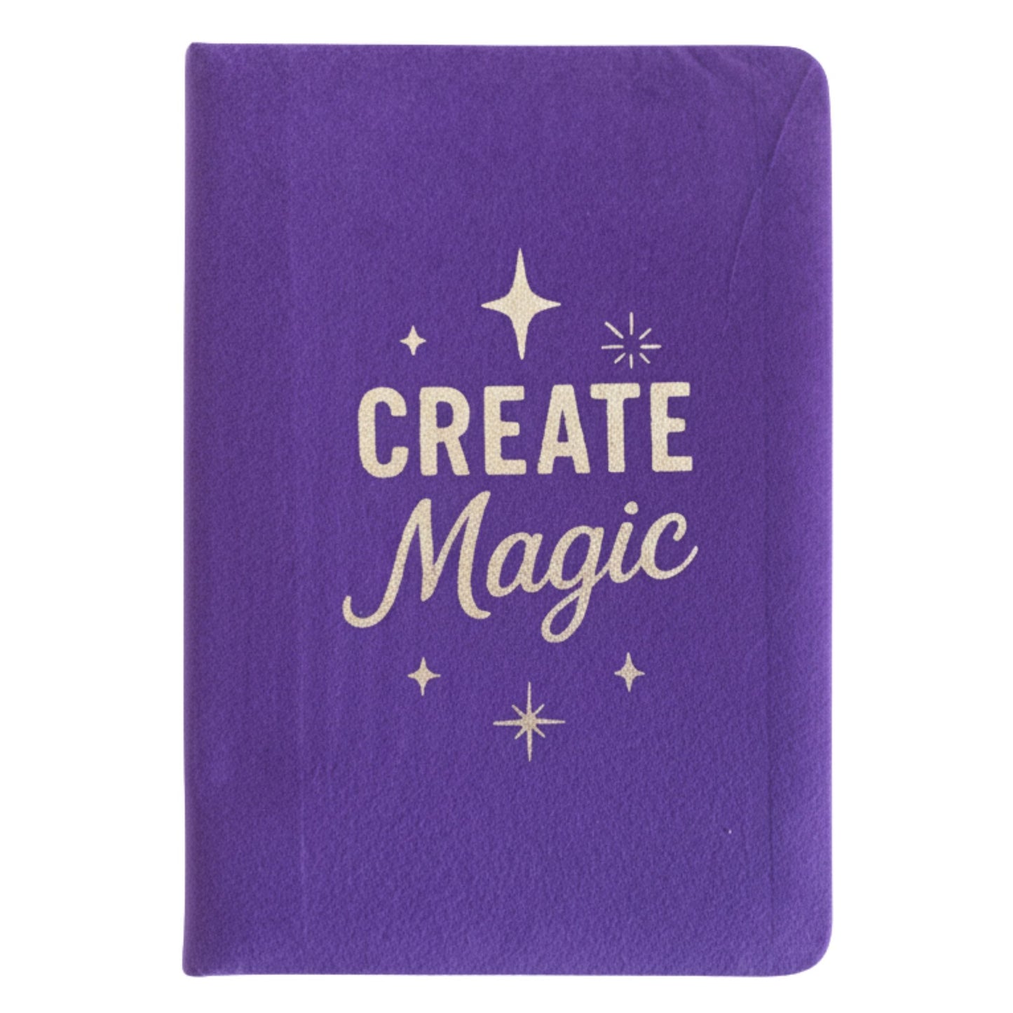 Cuaderno de Terciopelo Morado Create Magic – 80 Páginas para Diario y Notas