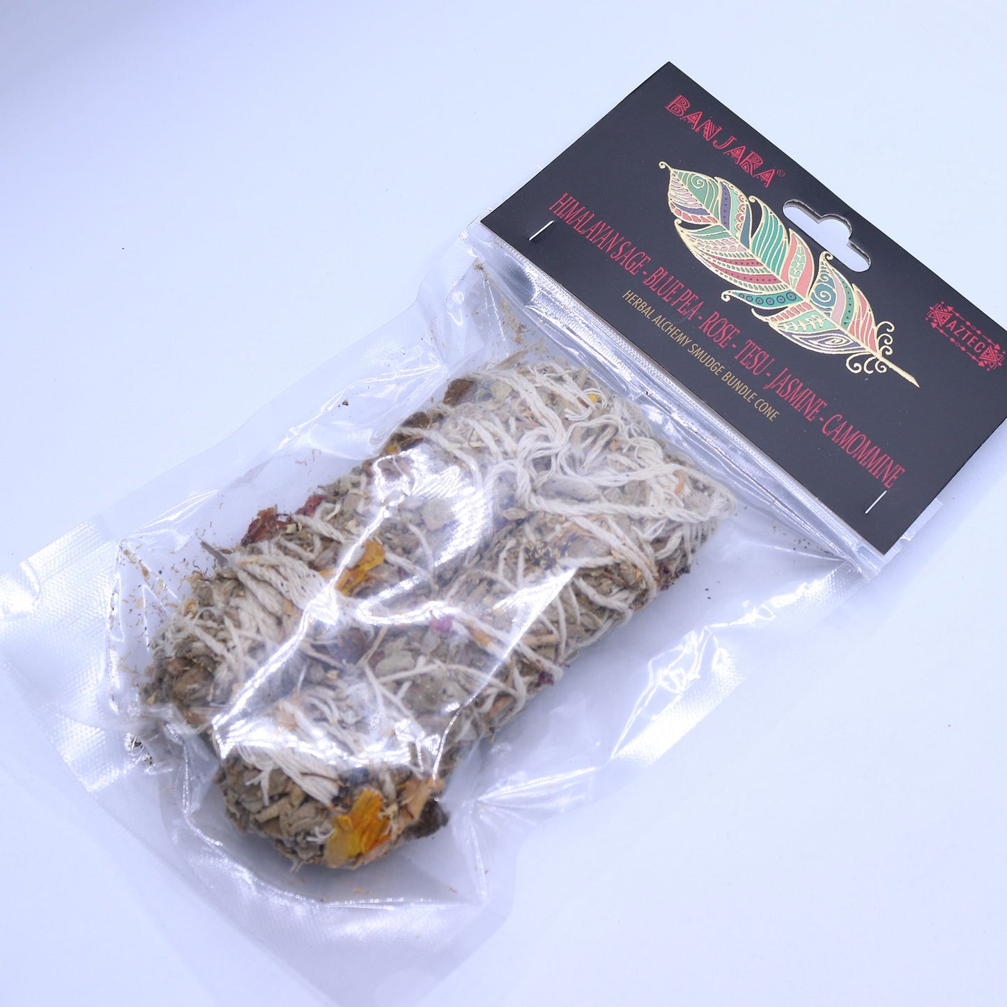 Incienso Natural de Salvia del Himalaya con Flores