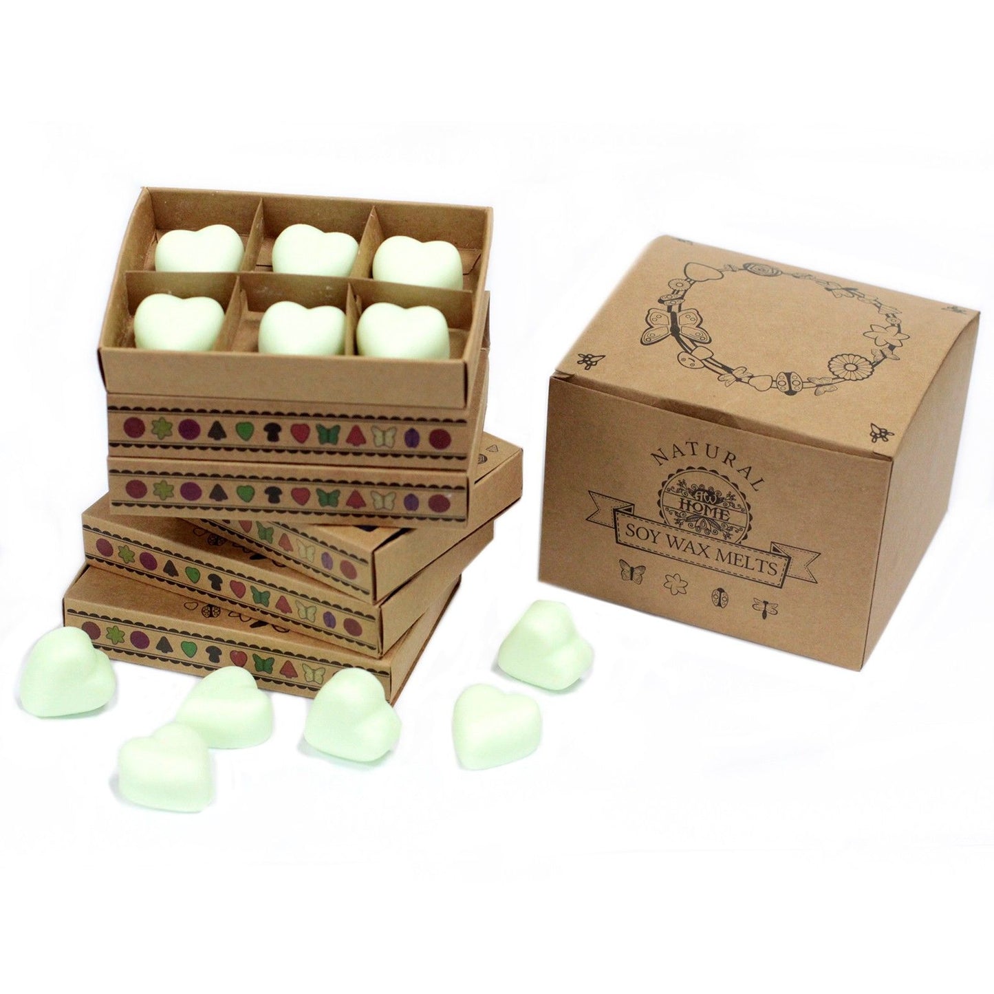 Ceras de Soja Aromáticas Menta & Mentol – Caja Regalo (6 unidades)