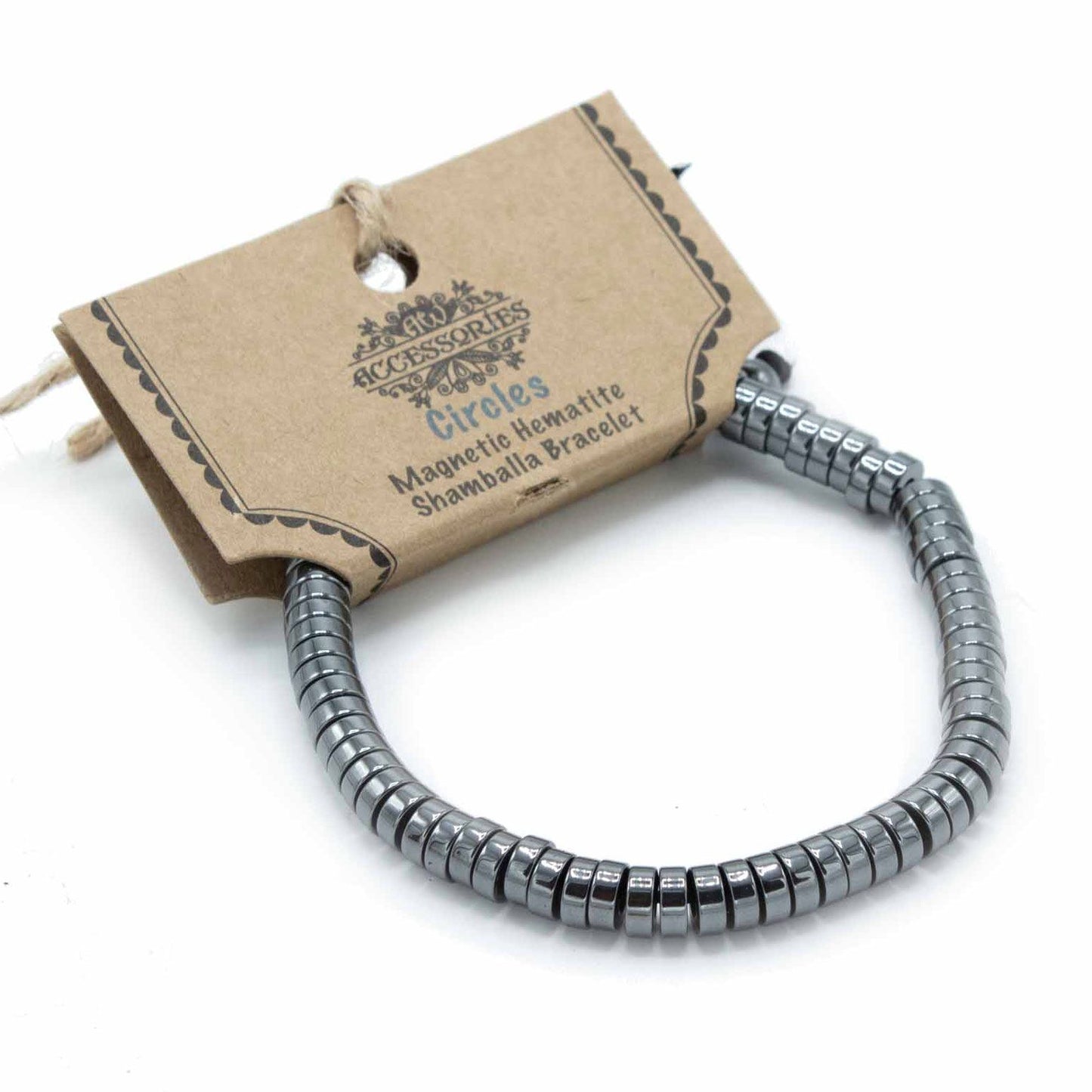 Pulsera Shamballa de Hematita – Círculos