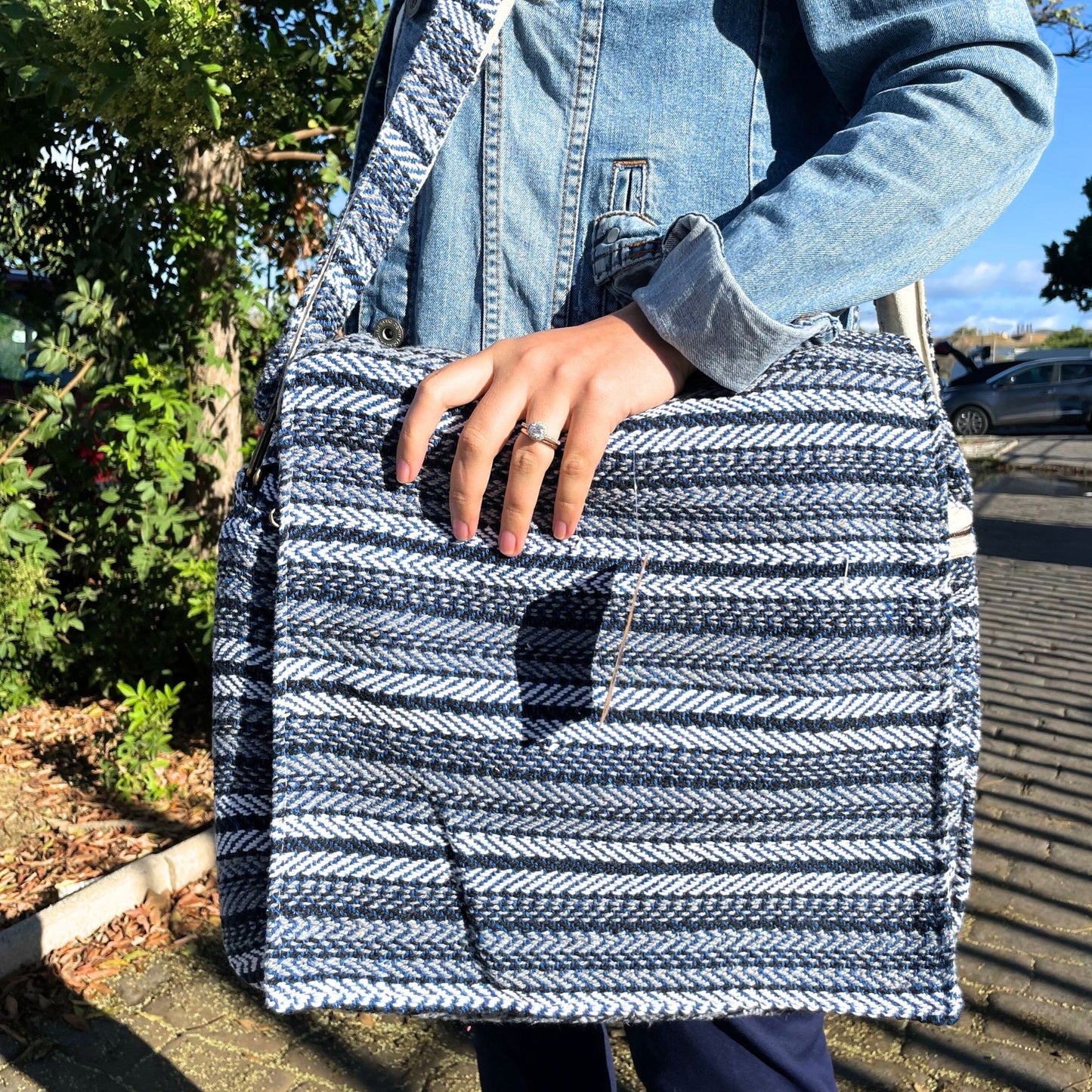 Bolso para Portátil Soft Banjar a Rayas Azules