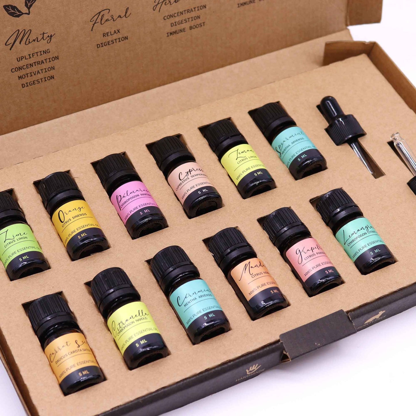 Set de Aceites Esenciales de Aromaterapia 5 ml – verano