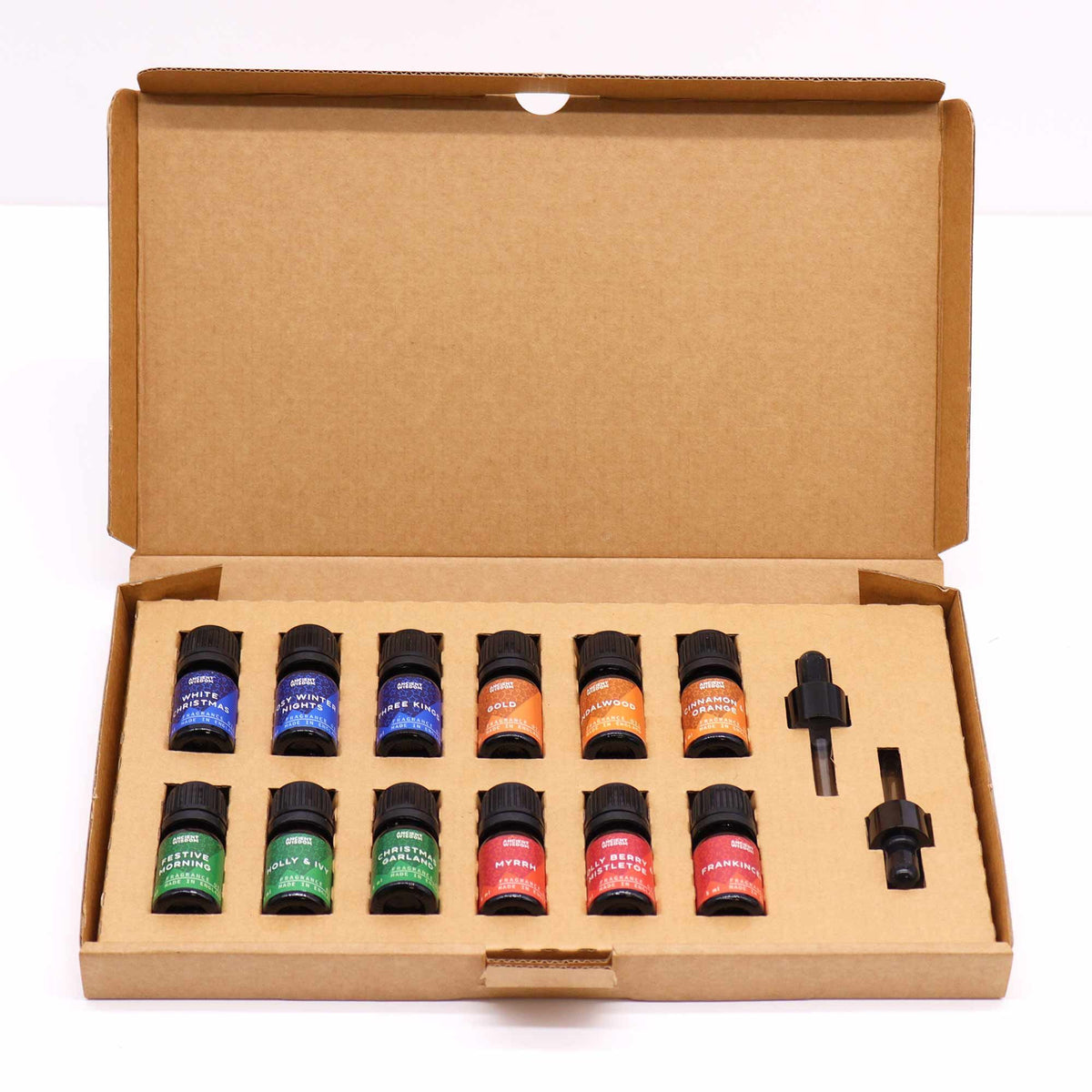 Set de 12 Aceites Aromáticos Navideños – Holy Scents