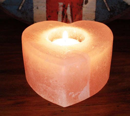 Portavelas de Sal del Himalaya – Corazón