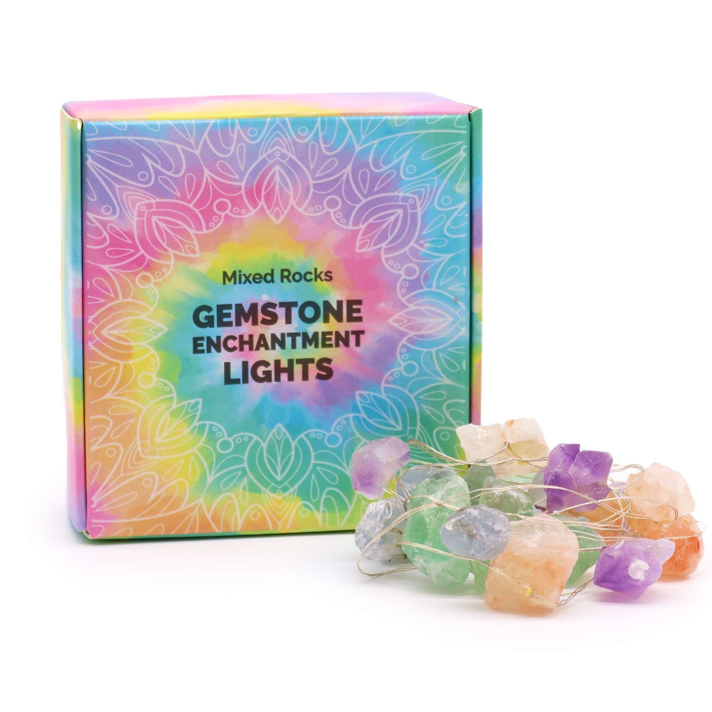 Luces Encantadas con Piedras Naturales – Decoración con Energía y Color