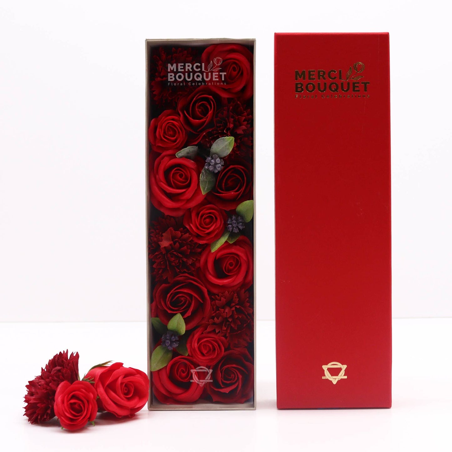 Rosas de Jabón Rojas – Caja Regalo Elegante