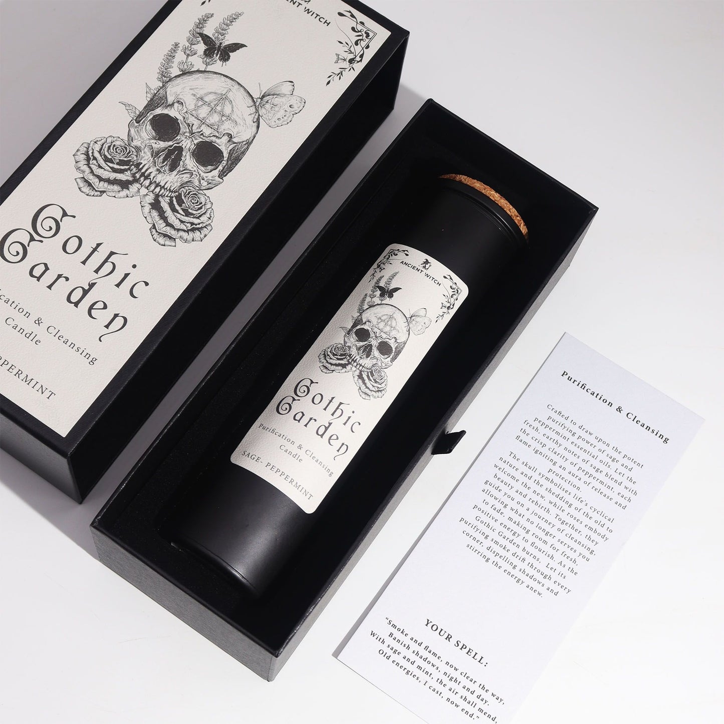 Vela Purificadora de Brujas Antiguas – Jardín Gótico