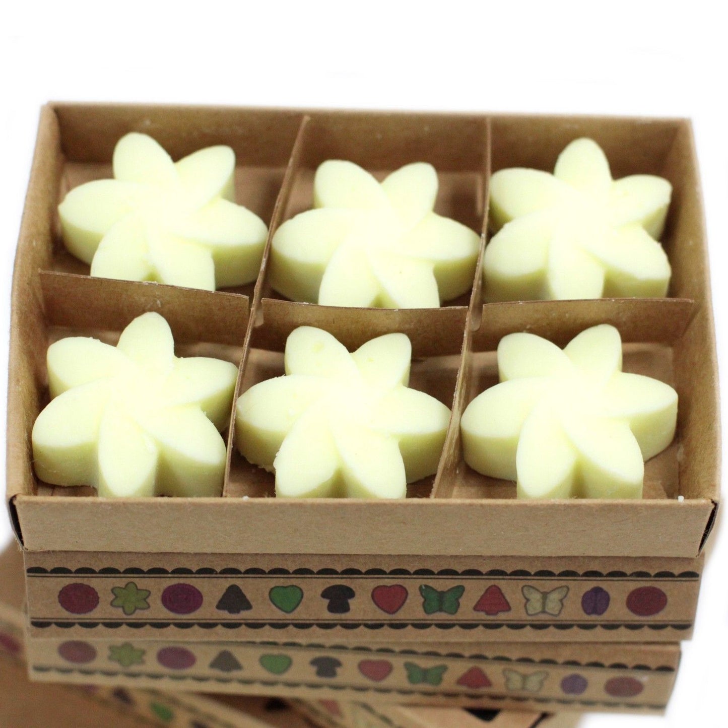 Caja de 6 ceras de soja aromáticas Limón – Aroma fresco y cítrico