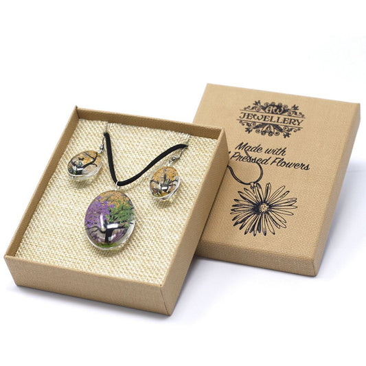 Conjunto Árbol de la Vida Multicolor – Collar y Pendiente