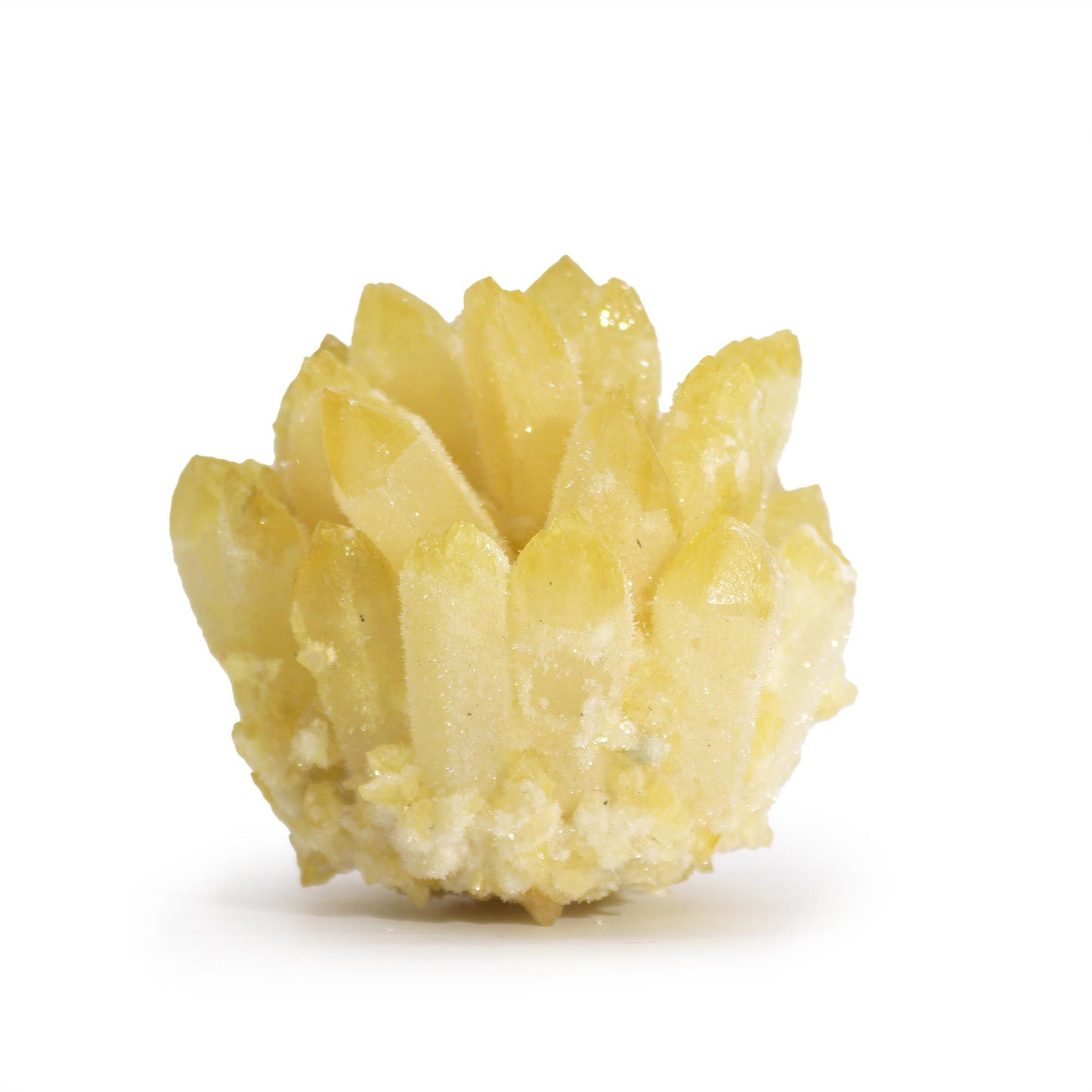 Cuarzo amarillo natural en racimo (250–300 g aprox.)