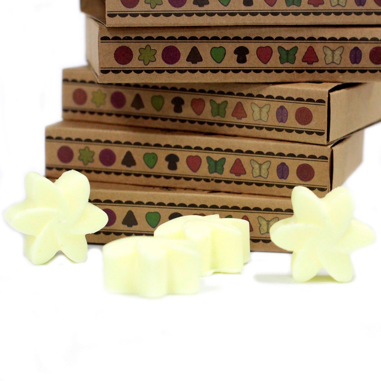 Caja de 6 ceras de soja aromáticas Limón – Aroma fresco y cítrico