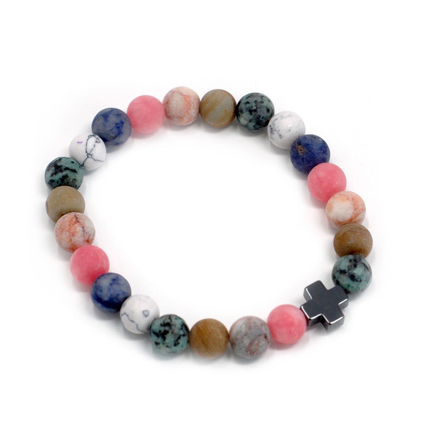 Pulsera Armonía con Piedras Naturales Arcoíris – Energía Positiva y Equilibrio