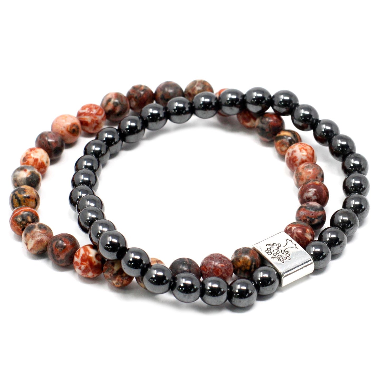 Pulsera de Piedras Magnéticas – Piel de Leopardo