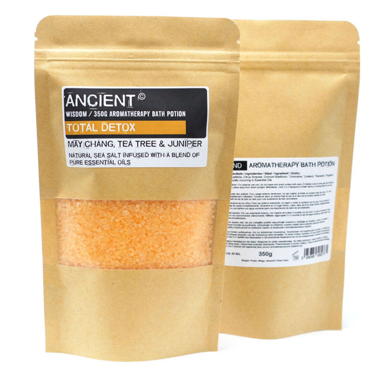 Sales de Baño Detox 350 g – Con Árbol de Té, Enebro y Litsea Cubeba