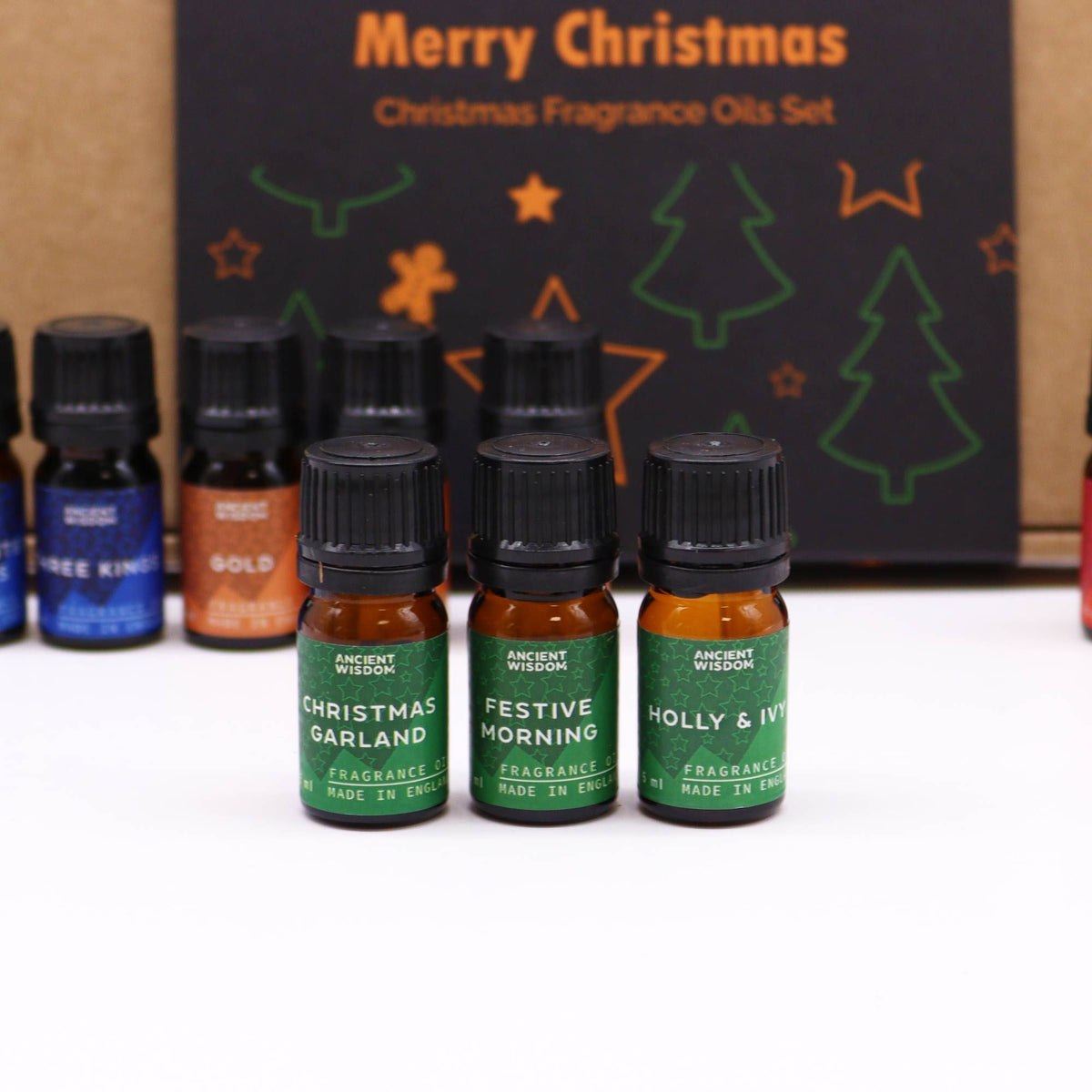 Set de 12 Aceites Aromáticos Navideños – Holy Scents