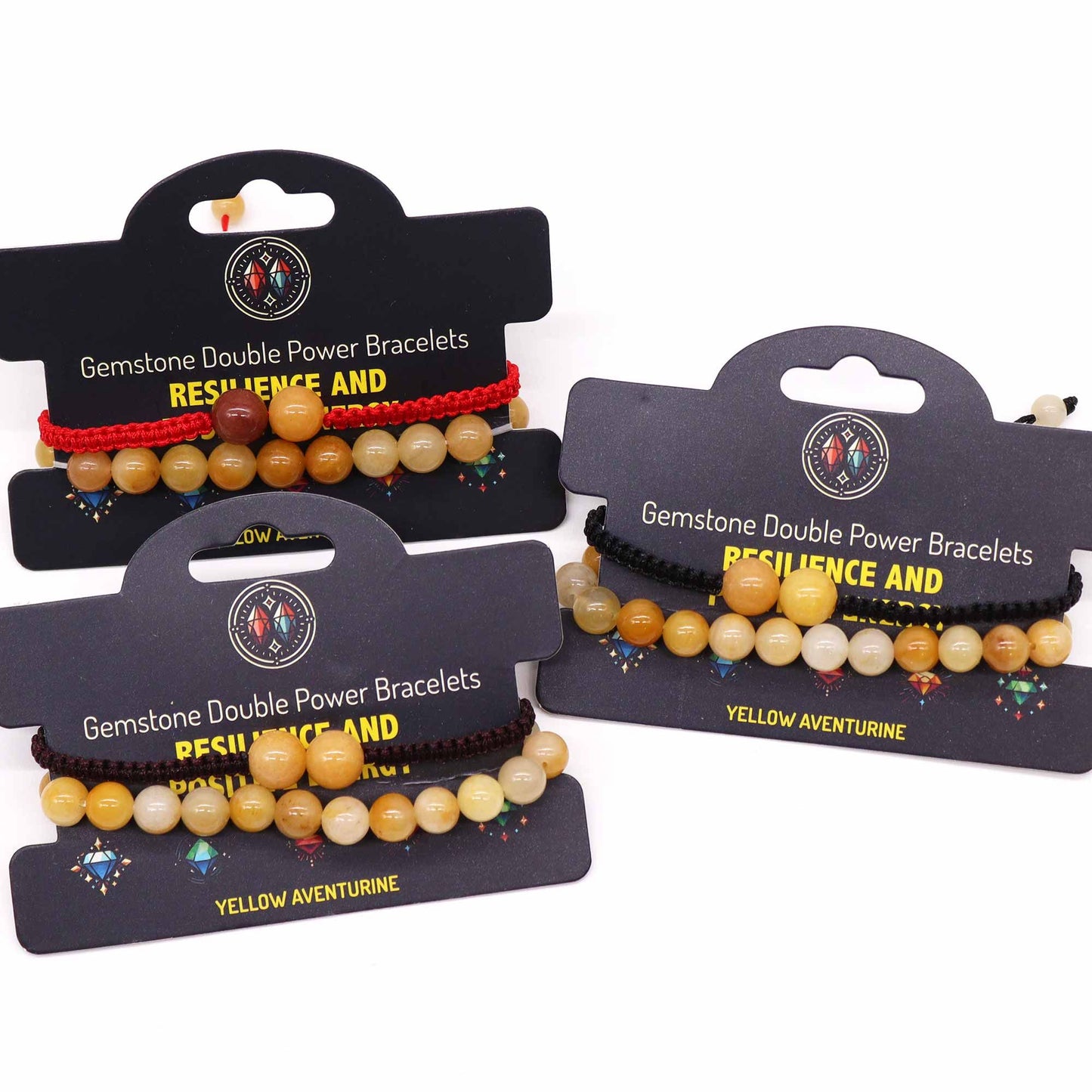 Pulseras Doble Poder de Aventurina Amarilla