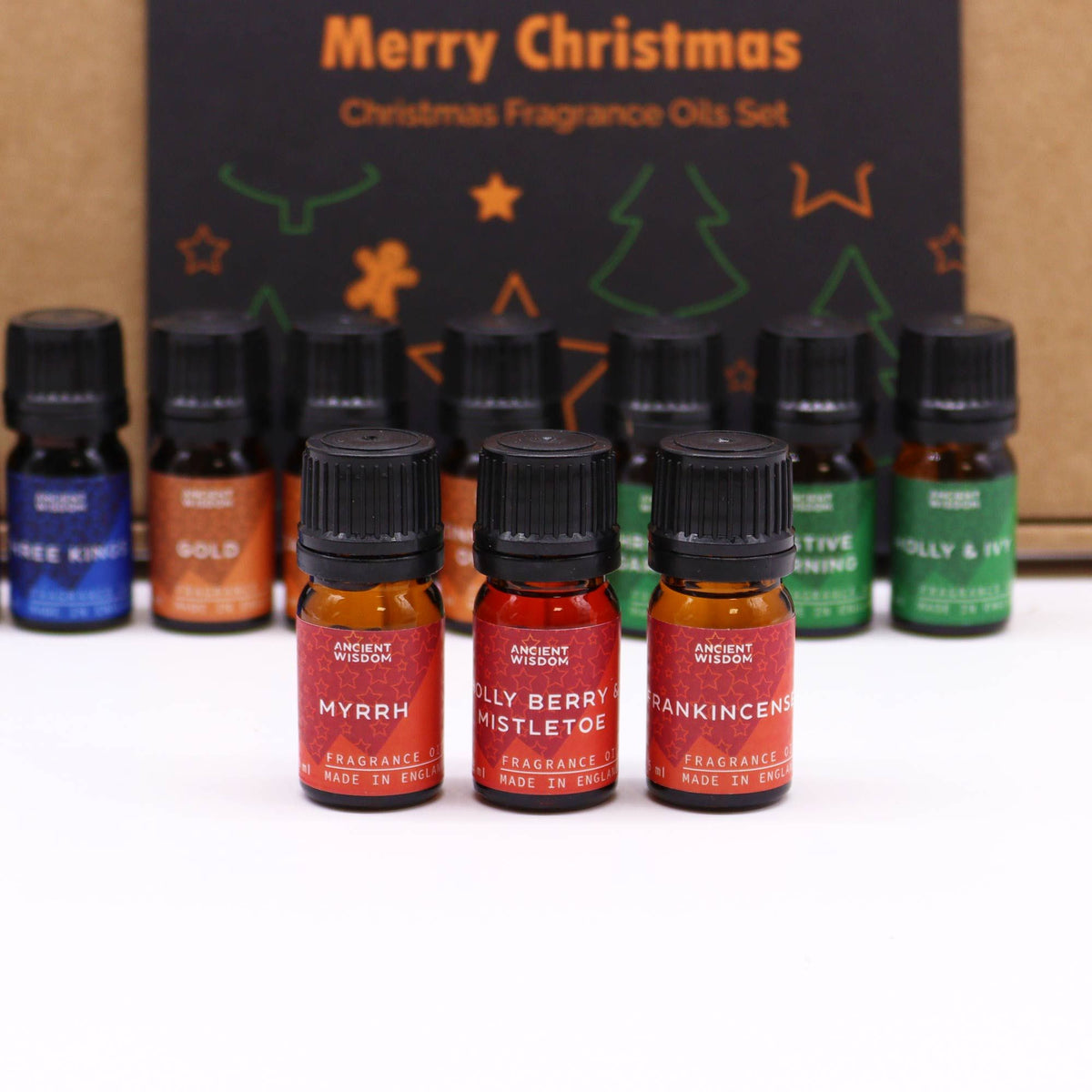 Set de 12 Aceites Aromáticos Navideños – Holy Scents