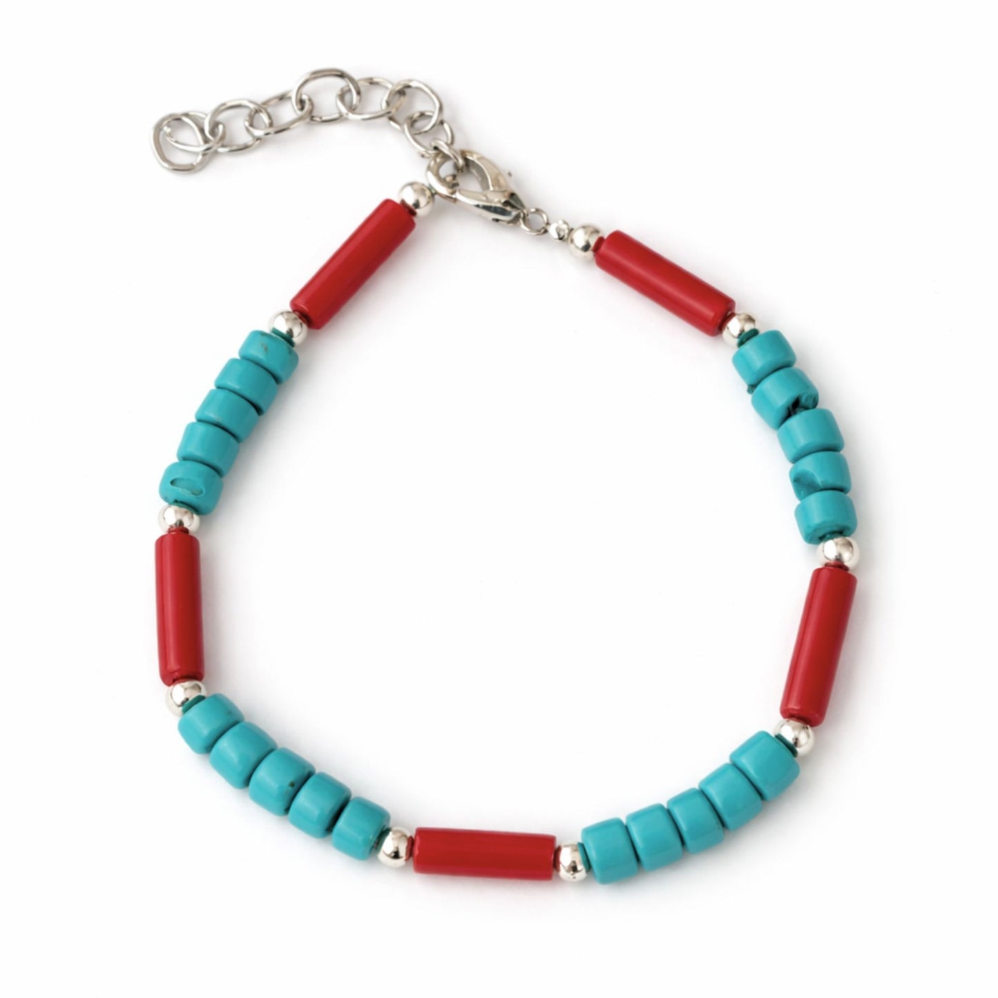 Collar Nepalí Turquesa y Coral + Pulsera Artesanal | Joyería Boho Étnica