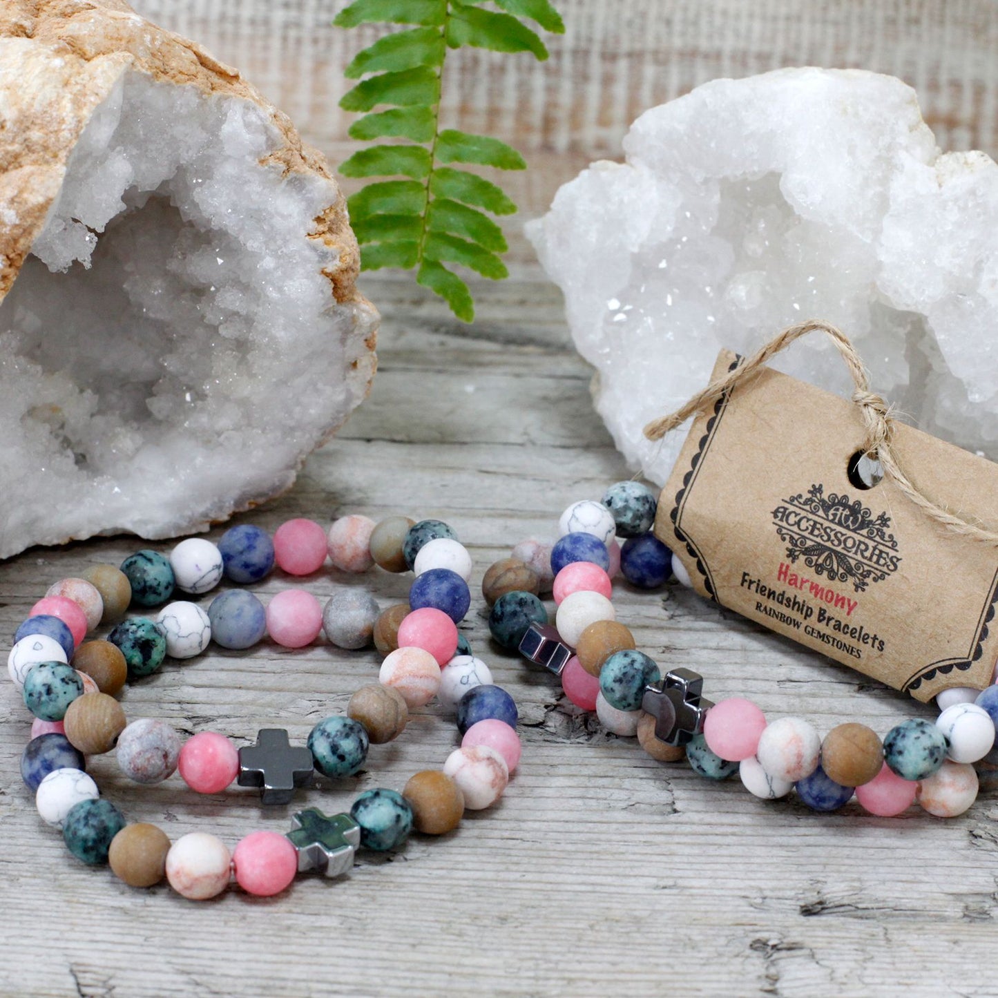 Pulsera Armonía con Piedras Naturales Arcoíris – Energía Positiva y Equilibrio