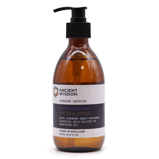 Aceite de Masaje y Baño de Aromaterapia – Lavanda y Mejorana Dulce 300 ml