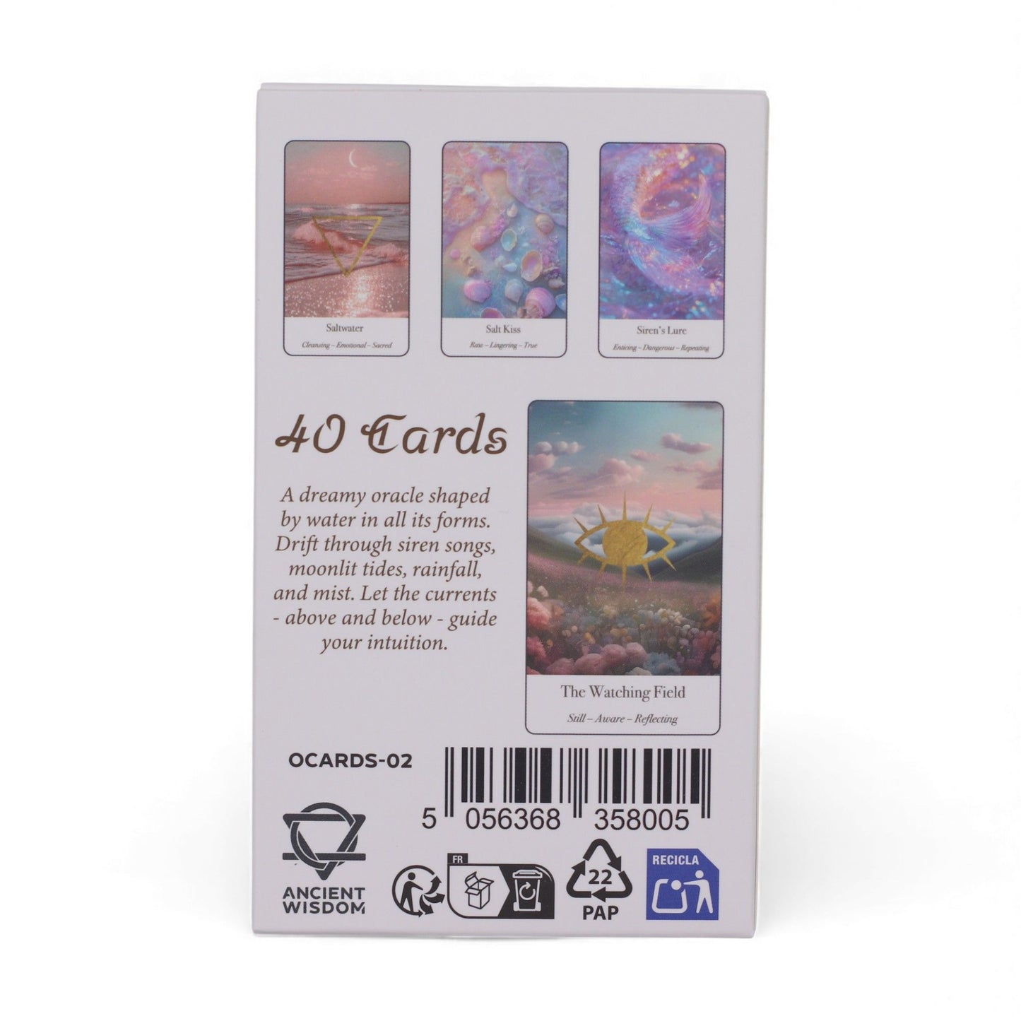 Cartas de Oráculo Aguas Etéreas | Sirenas y Luz de la Luna