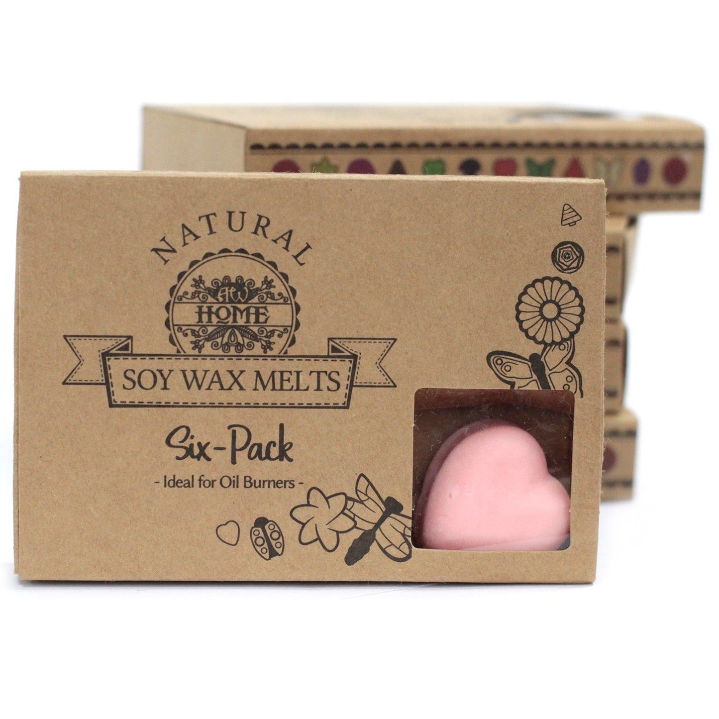 Caja de 6 ceras de soja Sangre de Dragón – Fragancia intensa y envolvente