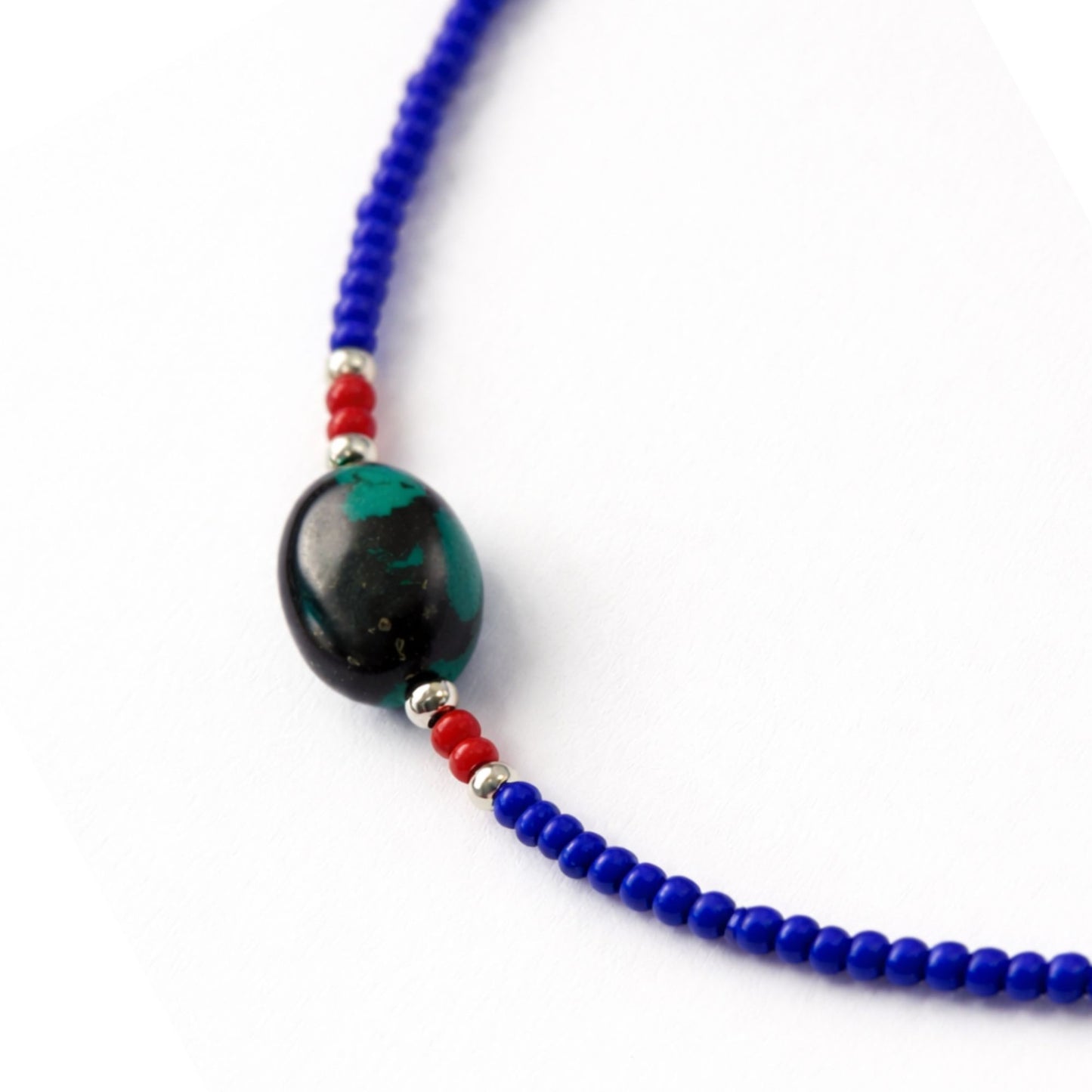 Collar Lapislázuli y Turquesa 42 cm