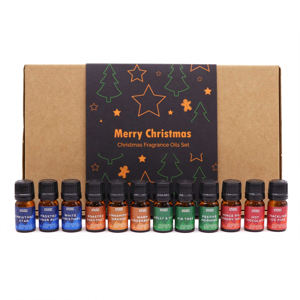 Set de 12 Aceites Aromáticos de Navidad – Delicias Festivas