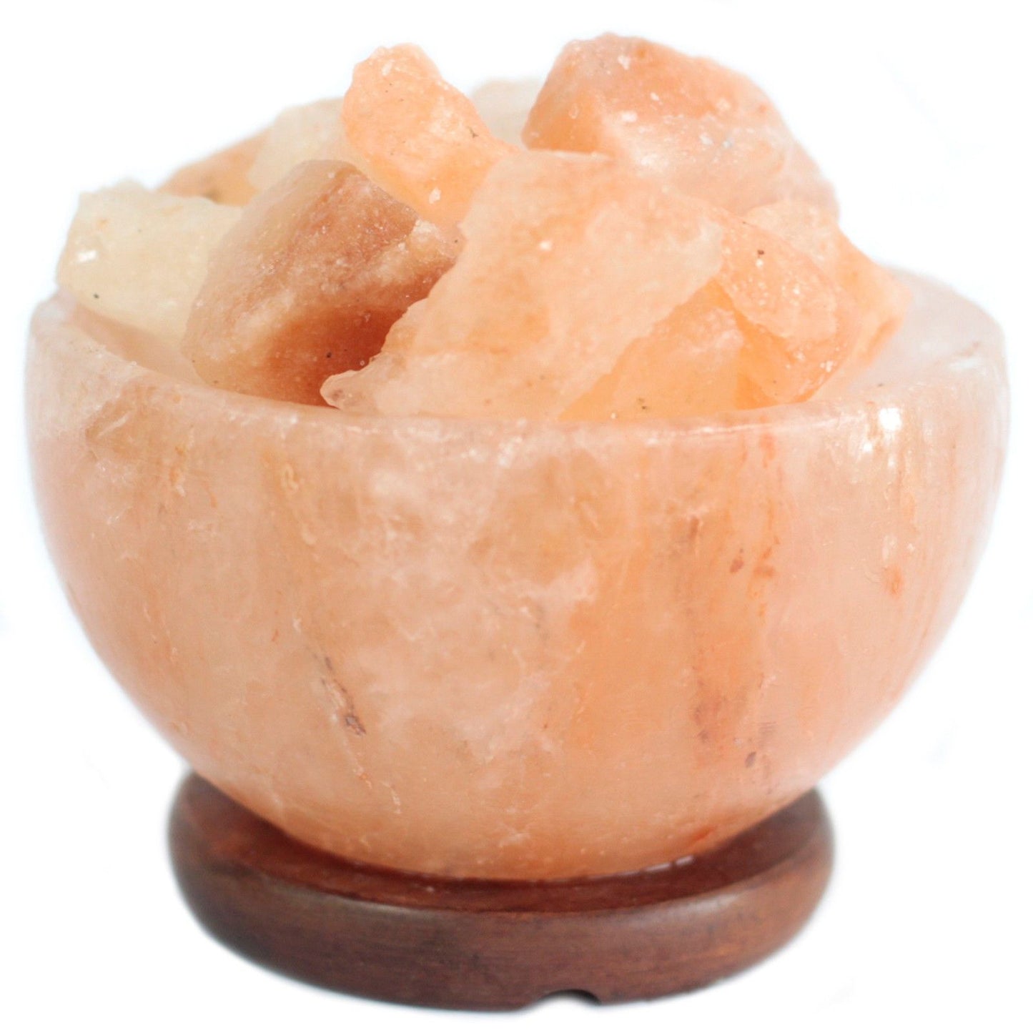 Tazón de sal del Himalaya con trozos naturales – 15 x 9 cm