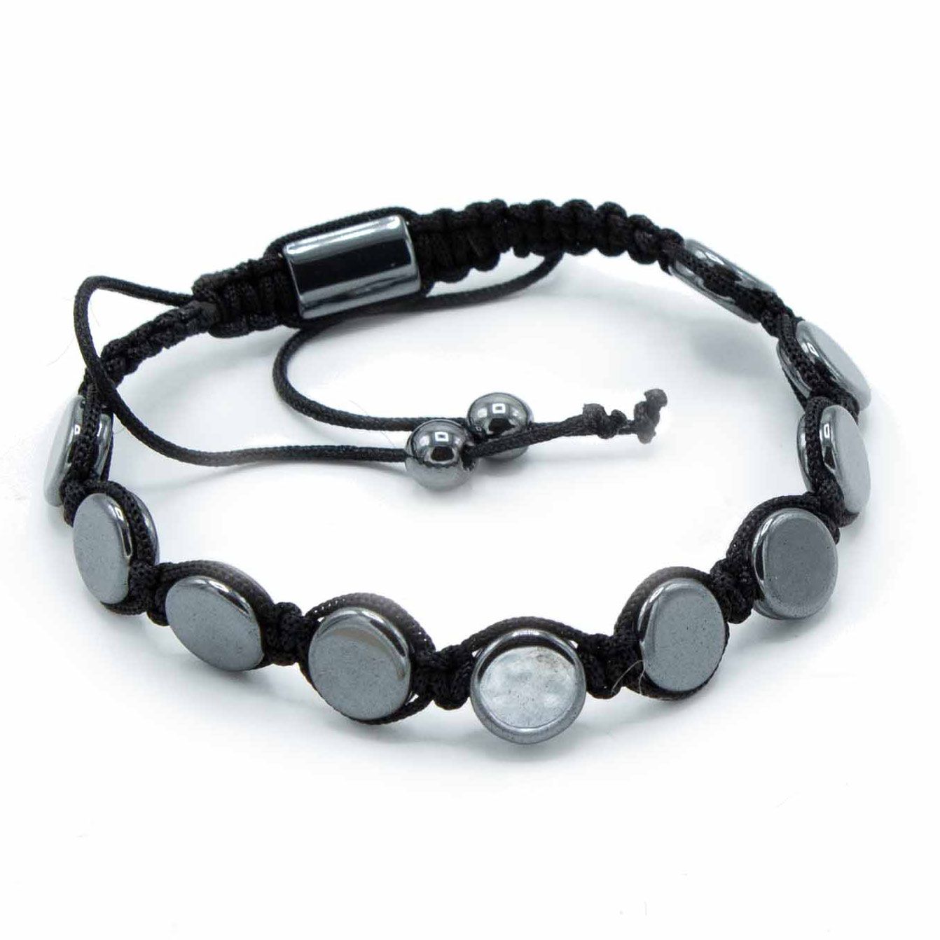 Pulsera Shamballa de Hematita – Círculo