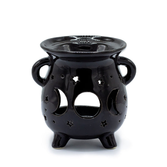 Quemador de Aceite Negro – Caldero con Fases Lunares