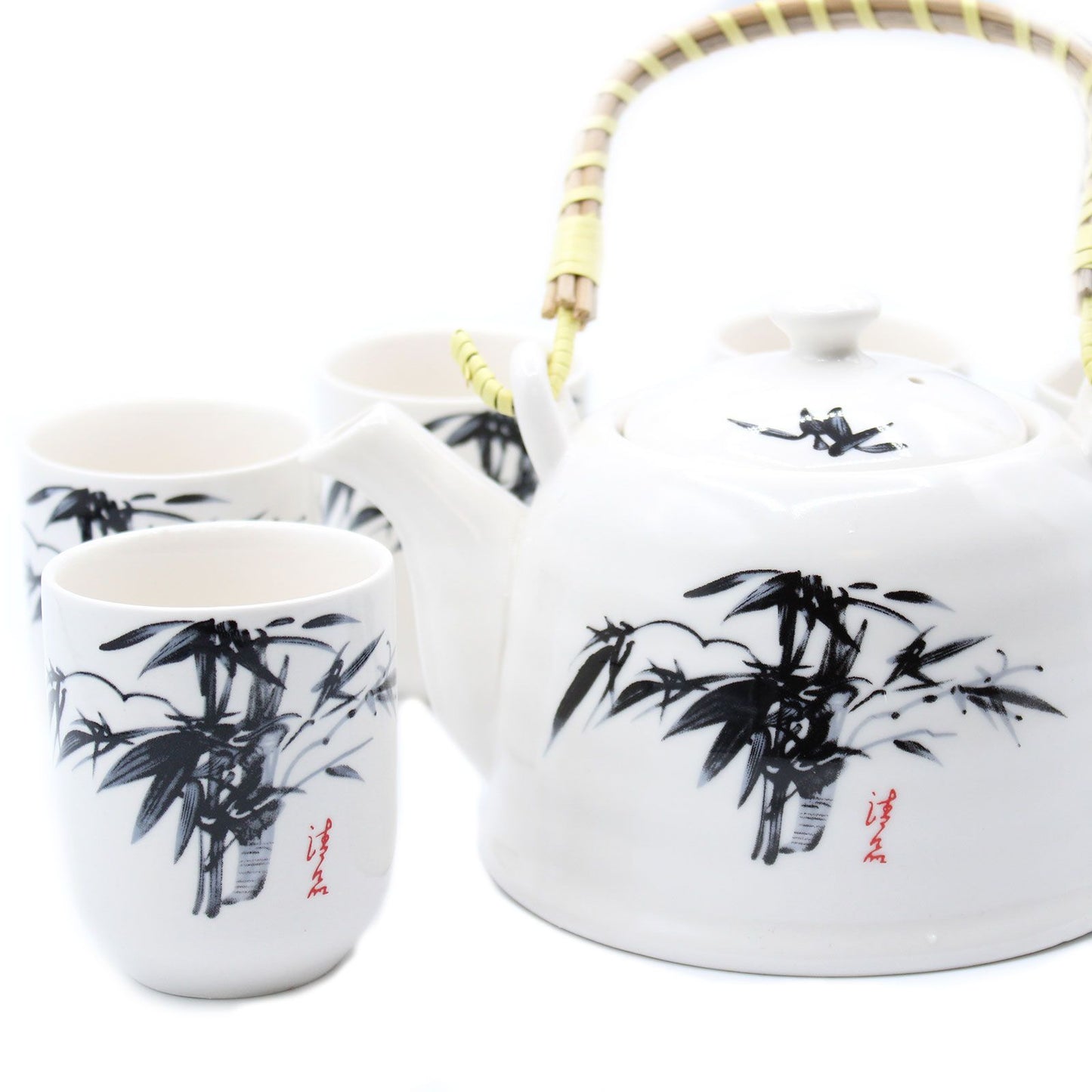 Set de tetera Piedra Oriental con tazas