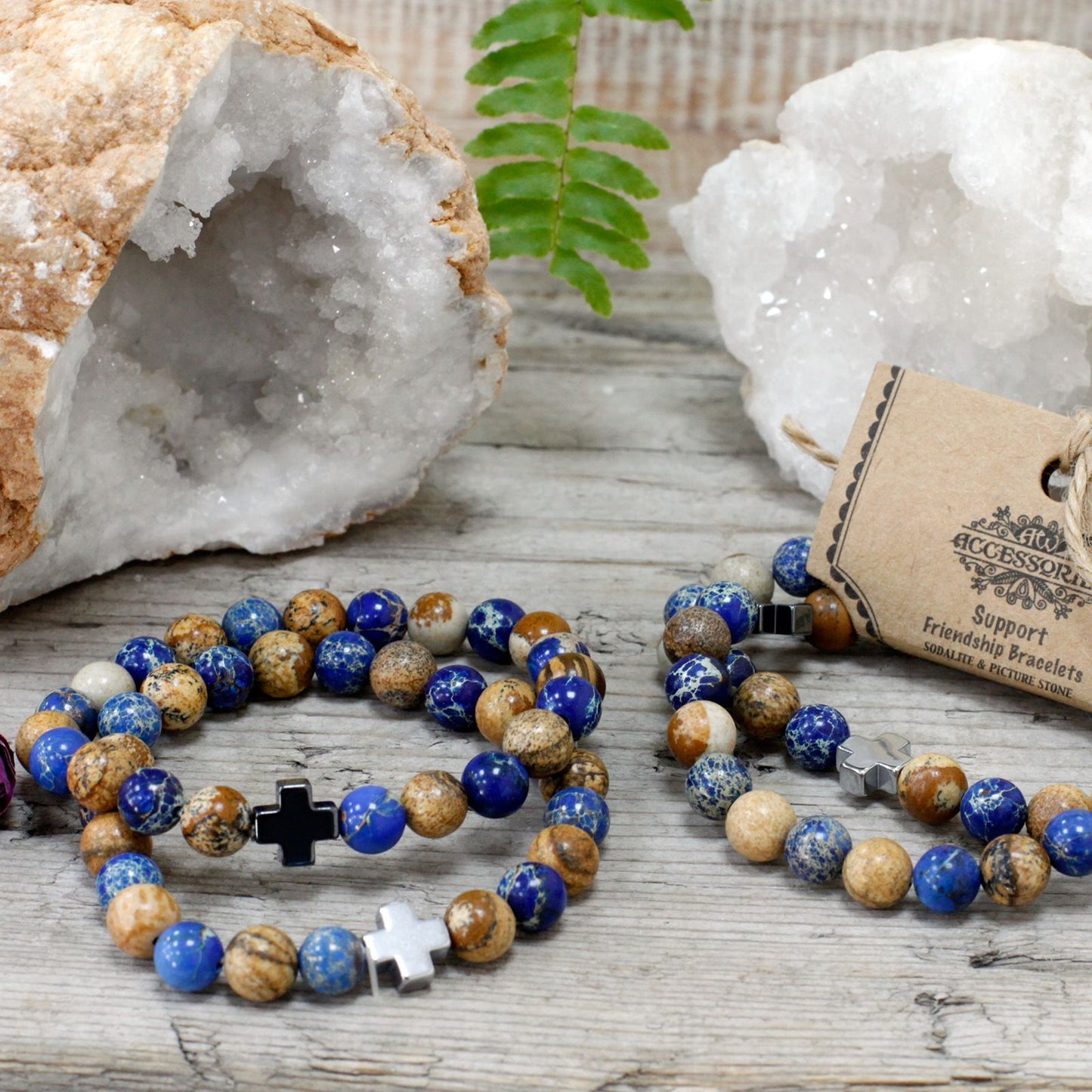 Pulsera de Piedras Naturales – Soporte Emocional Arcoíris