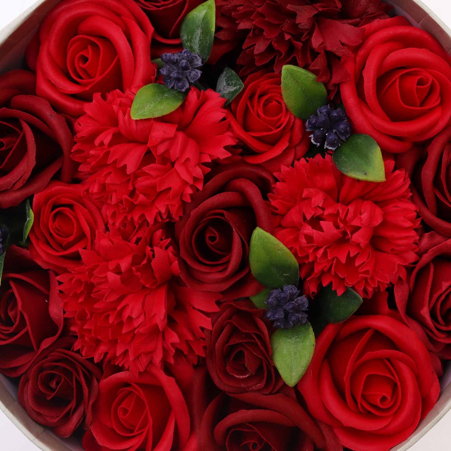 Flores de Jabón Rosas Rojas Clásicas – Caja Redonda