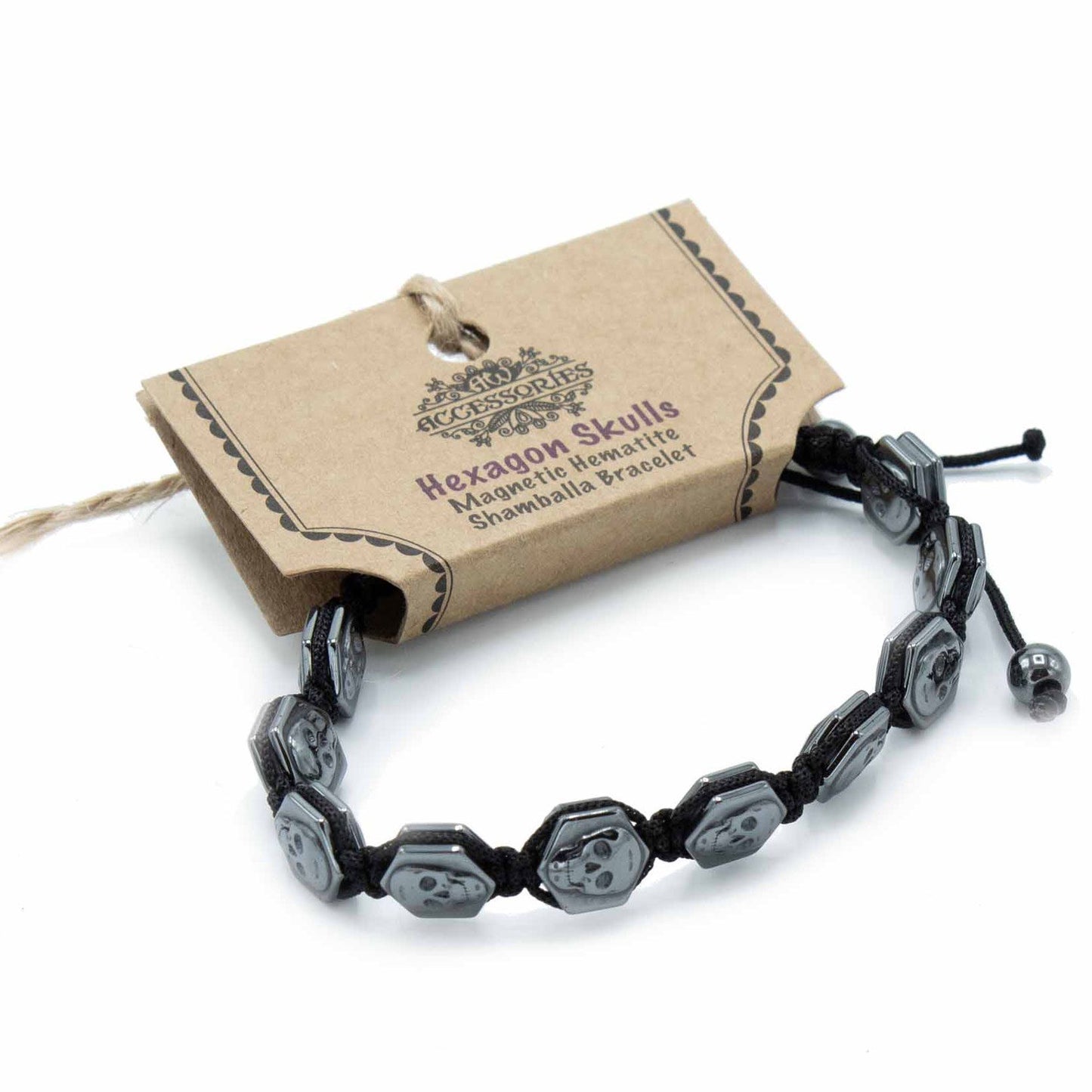 Pulsera Shamballa de Hematita – Calaveras