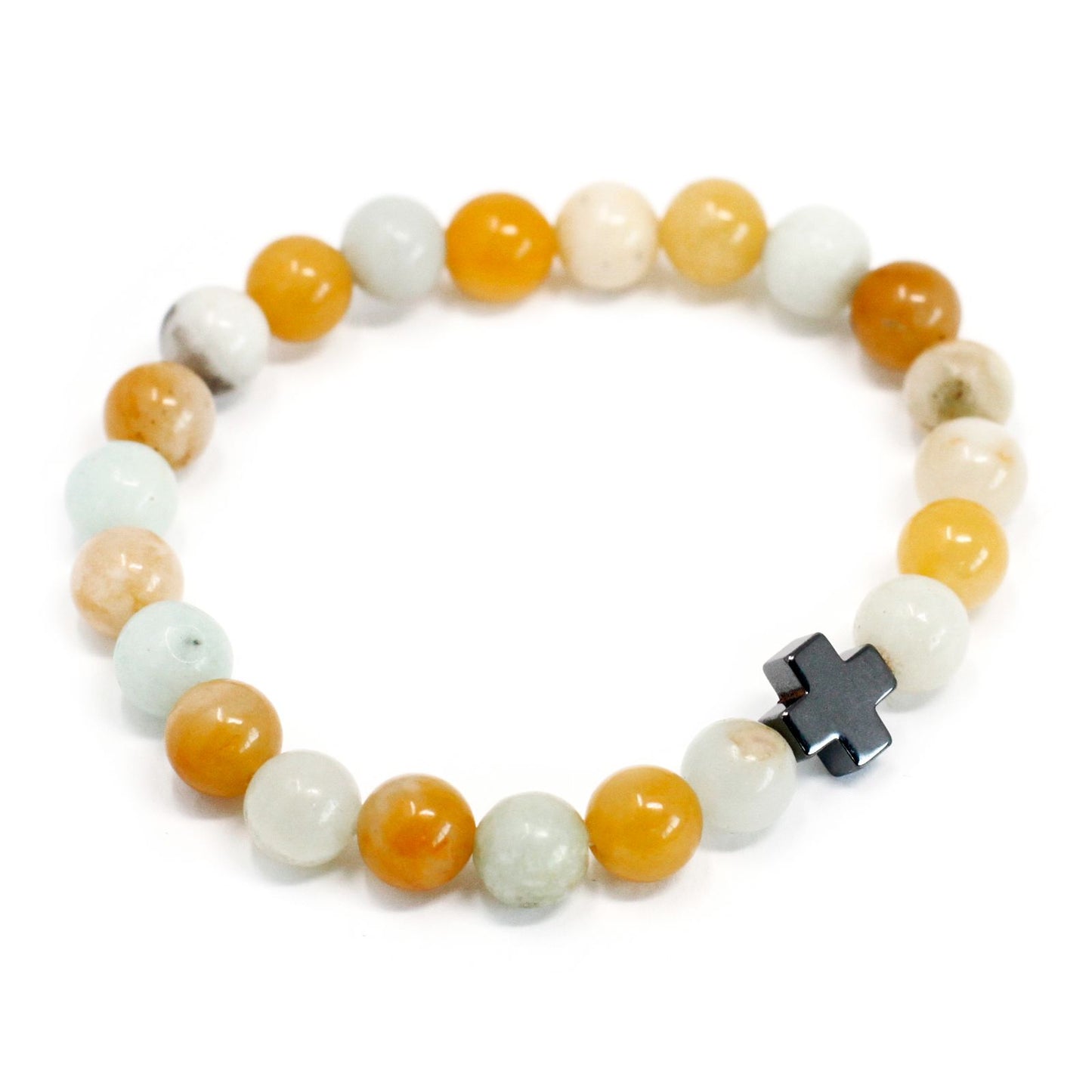 Set de 2 Pulseras de Amazonita y Jaspe Amarillo – Lealtad y Energía Vital