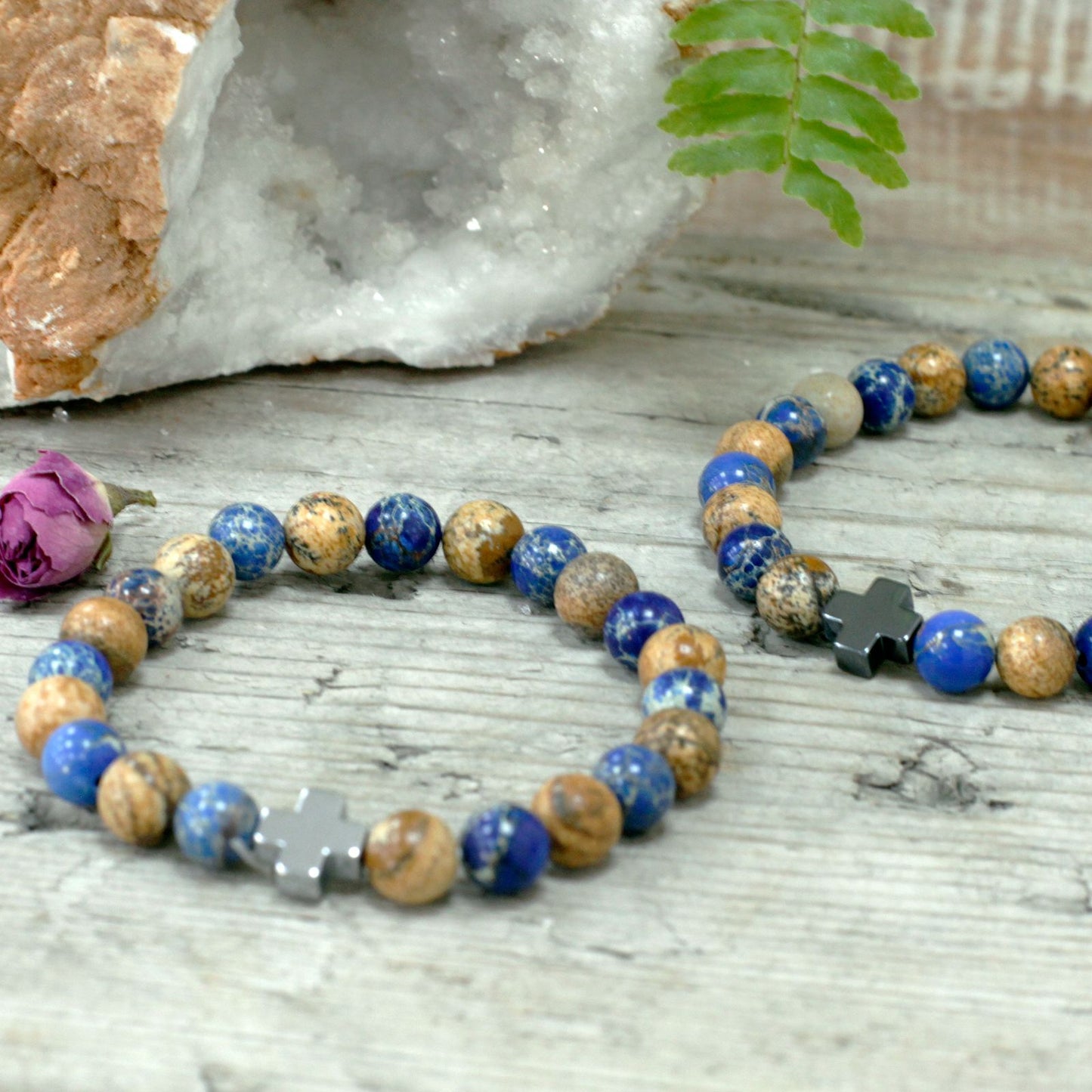 Pulsera de Piedras Naturales – Soporte Emocional Arcoíris
