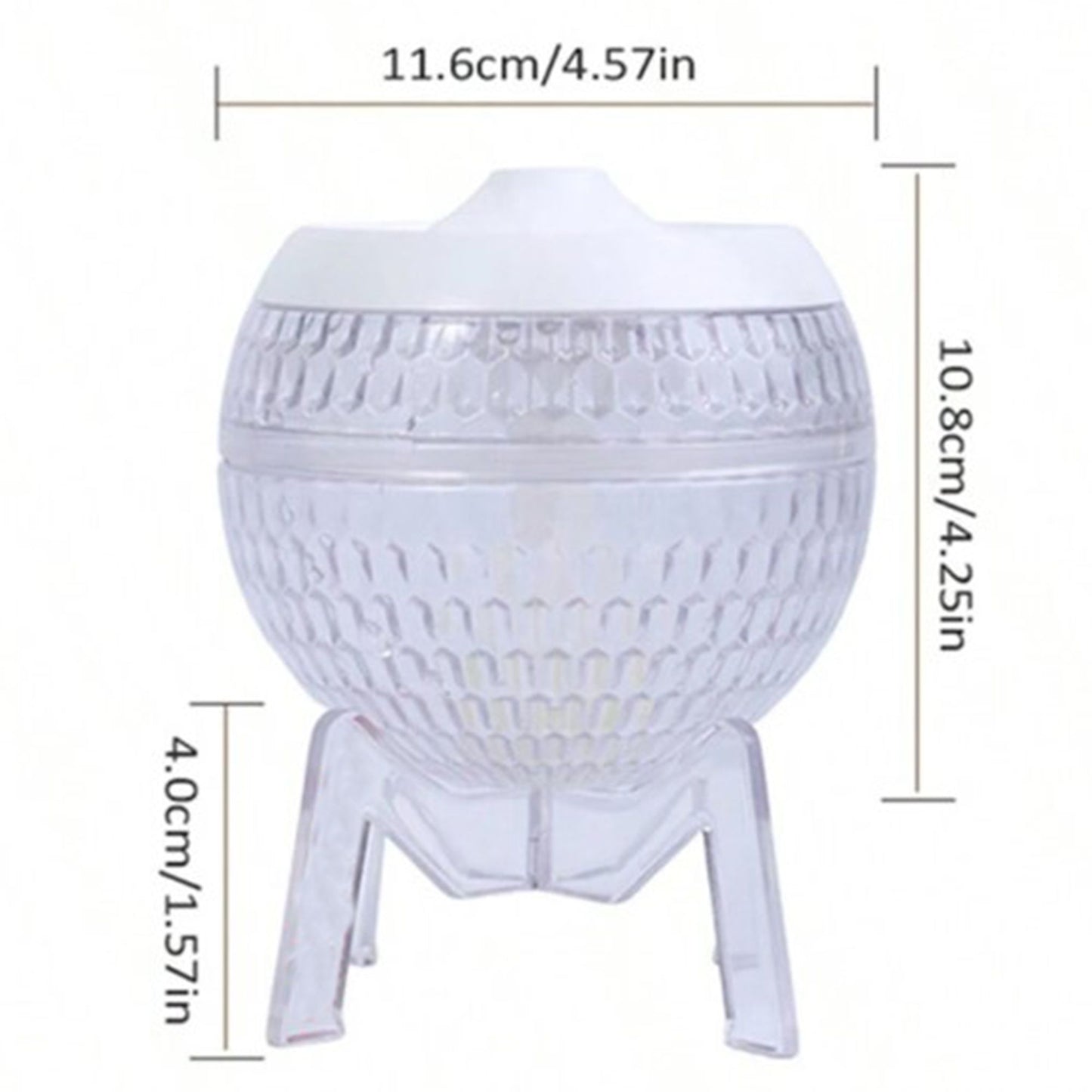 Difusor de Aroma Mundo Transparente USB – Cambio de Color y Luz Ambiental