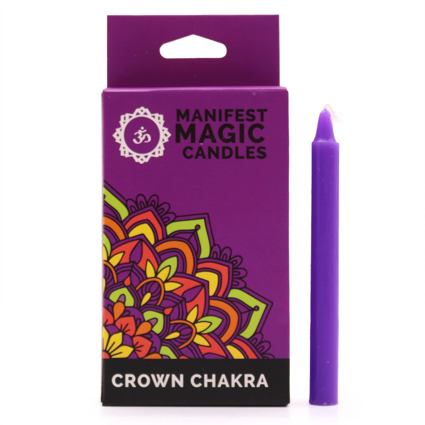 Velas Manifest Púrpura – Pack de 12 | Chakra Corona
